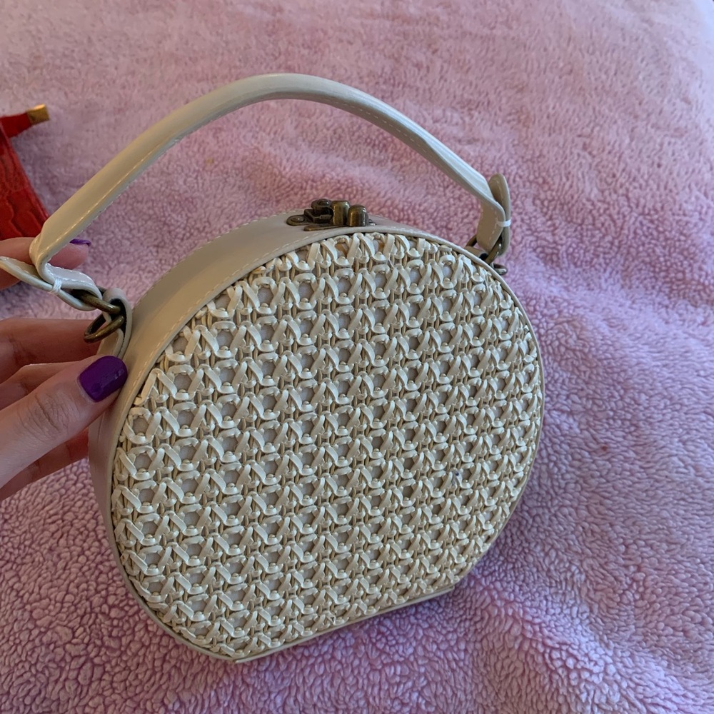 Anthropologie summer box circle bag (hard)